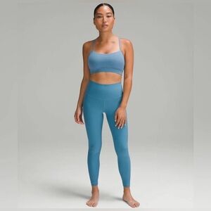 Lululemon Hr Yoga Tight 25” Grid Texture Utility Blue light special edition